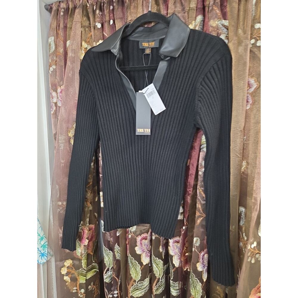Truth By Republic Ribbed Sweater Large New - Picture 3 of 14